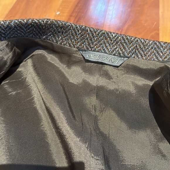 Vintage Oversized Tweed Wool Blazer Jacket sport coat power hip aritzia style - Picture 9 of 12